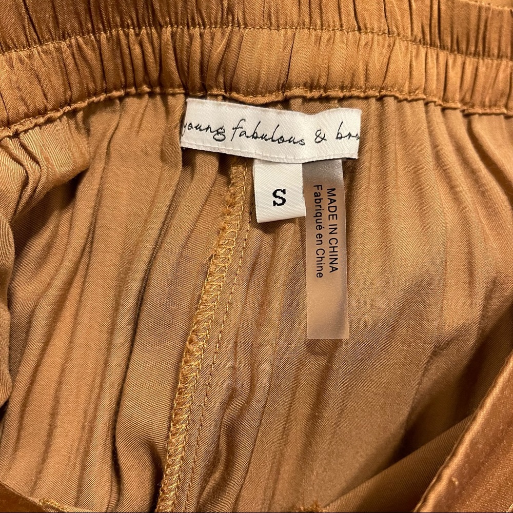 Young Fabulous and Broke Wide Leg Silky Pant - Picture 8 of 8